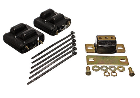Energy Suspension 3.1128G Performance Polyurethane Motor & Transmission Mounts for GMC R2500 Suburban (1987-1991, 2WD) with Zinc Finish