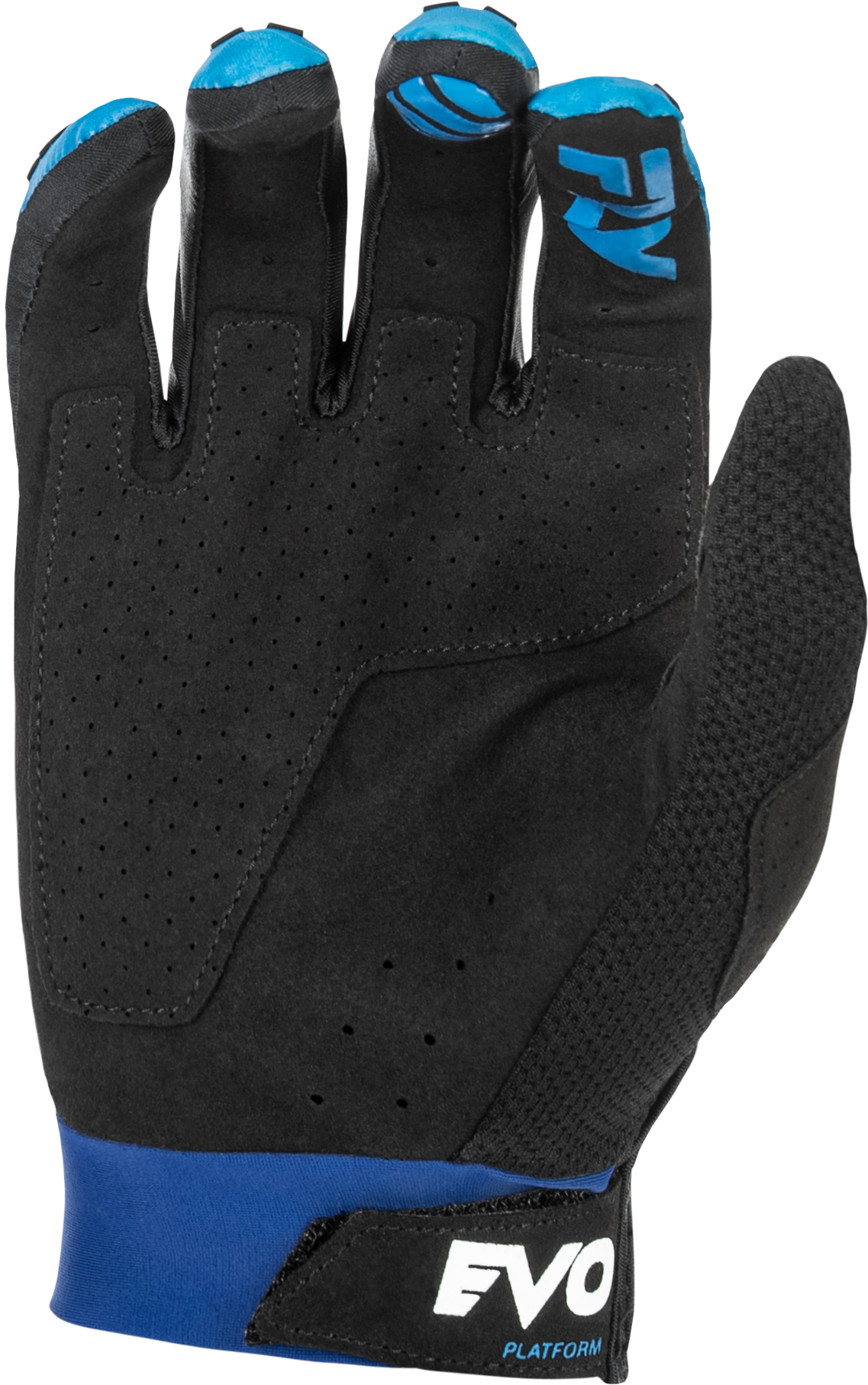 Fly Racing Evolution DST Gloves Blue/White XS – Motorcycle Race Gloves for Street and Off-Road Vehicles