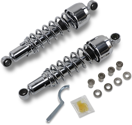 Drag Specialties Shock Absorbers Replacement Shock Absorbers - 13 Inch Chrome for Harley-Davidson Touring Models C16-0133NU