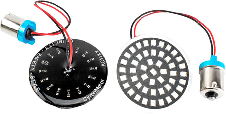 CYRON AC1156AR LED Turn Signal Inserts – 2-inch 1156 Red for Automotive Lighting with 120° Wide Viewing Angle