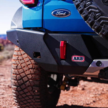 ARB Rear Bumper for Ford Bronco Wide Fender Models with Tow Bar and LED License Plate – Part Number 5680010B