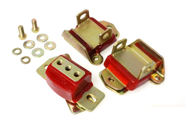 Energy Suspension 3.1120R Performance Polyurethane Engine and Transmission Mount Set for Chevrolet Camaro, Nova, El Camino (1969-1972)