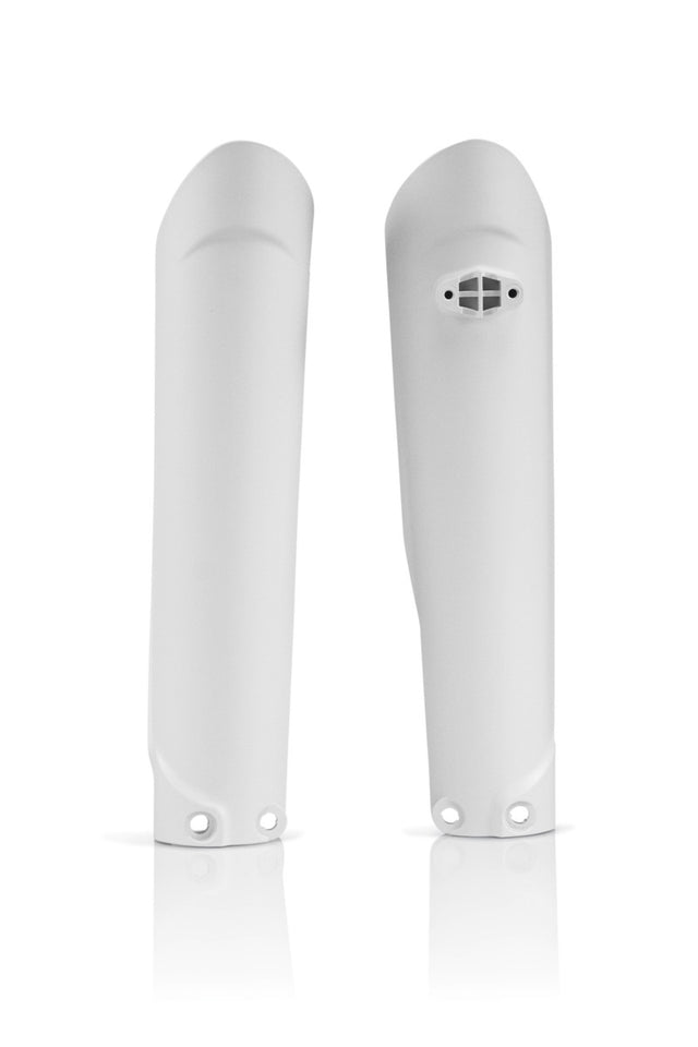 Acerbis Lower Fork Cover Set for KTM 15-22, GasGas 21-23, and Triumph 24+ - White