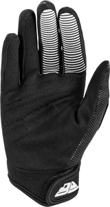 Fly Racing Youth F 16 Gloves Black/White - All-Around Performance Riding Gloves for Off-Road and Motocross
