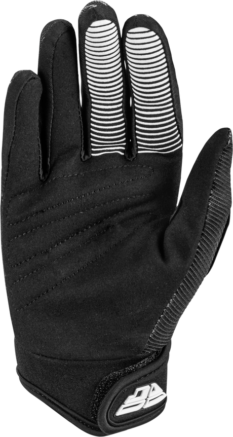 Fly Racing Youth F 16 Gloves Black/White Y2XS - All-Around Performance Riding Gloves for Youth Motorcycles