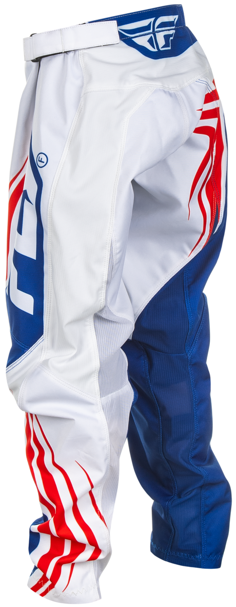 Fly Racing Youth F 16 Pants in California/Nevada Red, White & Blue – Size 22, Motorcycle Riding Gear for Kids