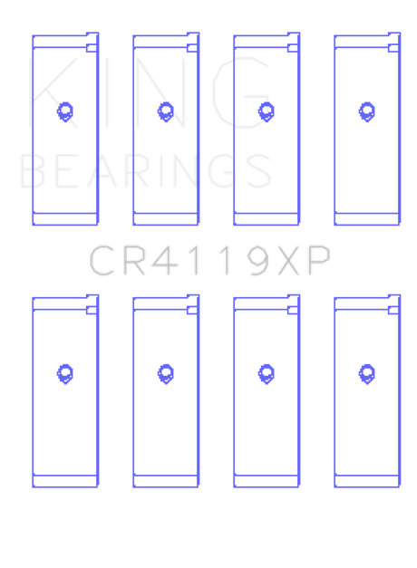 King Mitsubishi 4G91/4G92/4G93 16V XP - Series Performance Rod Bearing Set - Size STD