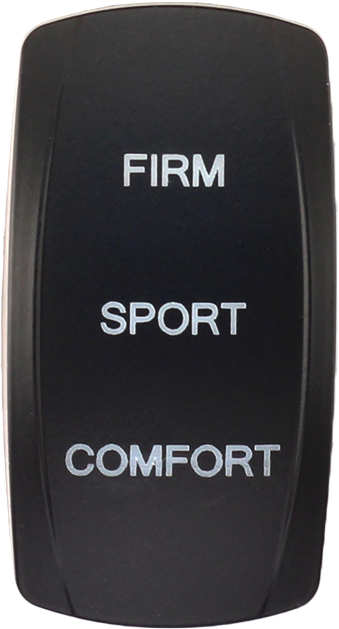 XTC Power Products SW00-00100048 Dash Switch Rocker Face Firm/Sport/Comfort for Jeep Wrangler, Toyota Tacoma, Ford F-150