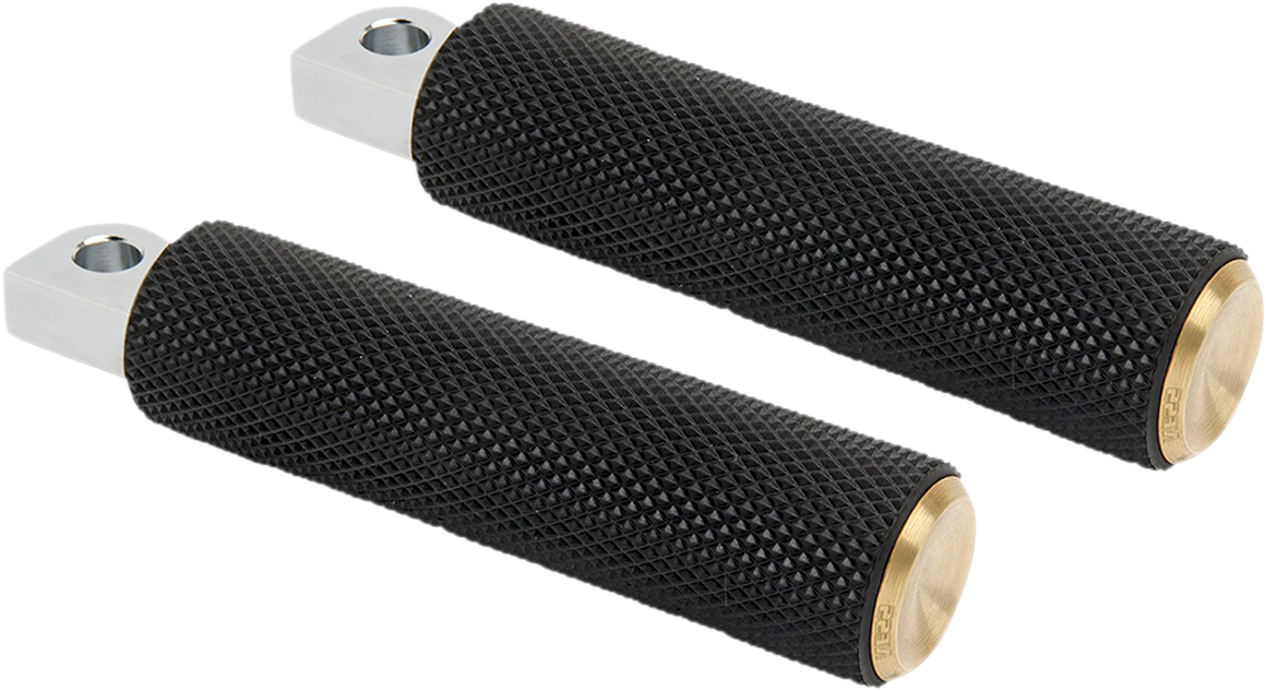 ARLEN NESS Passenger Knurled Foot Pegs - Brass - FL/FX '18-'25 07-945
