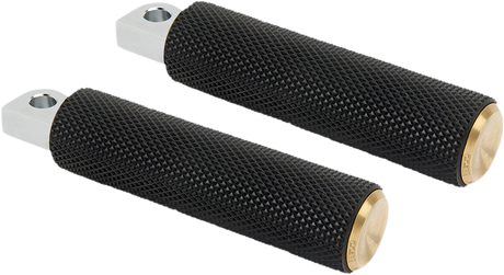 ARLEN NESS Passenger Knurled Foot Pegs - Brass - FL/FX '18-'25 07-945