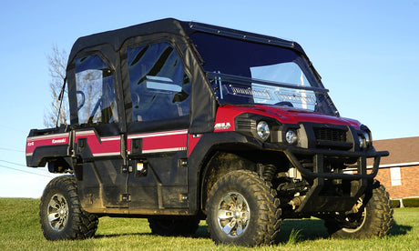 Seizmik Soft Upper Doors for Kawasaki Mule Pro-FXT EPS (2016-2020) - Waterproof UTV Enclosures with Roll-Up Windows
