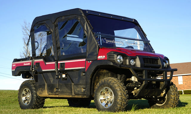 Seizmik Soft Upper Doors for Kawasaki Mule Pro-FXT EPS (2016-2020) - Waterproof UTV Enclosures with Roll-Up Windows