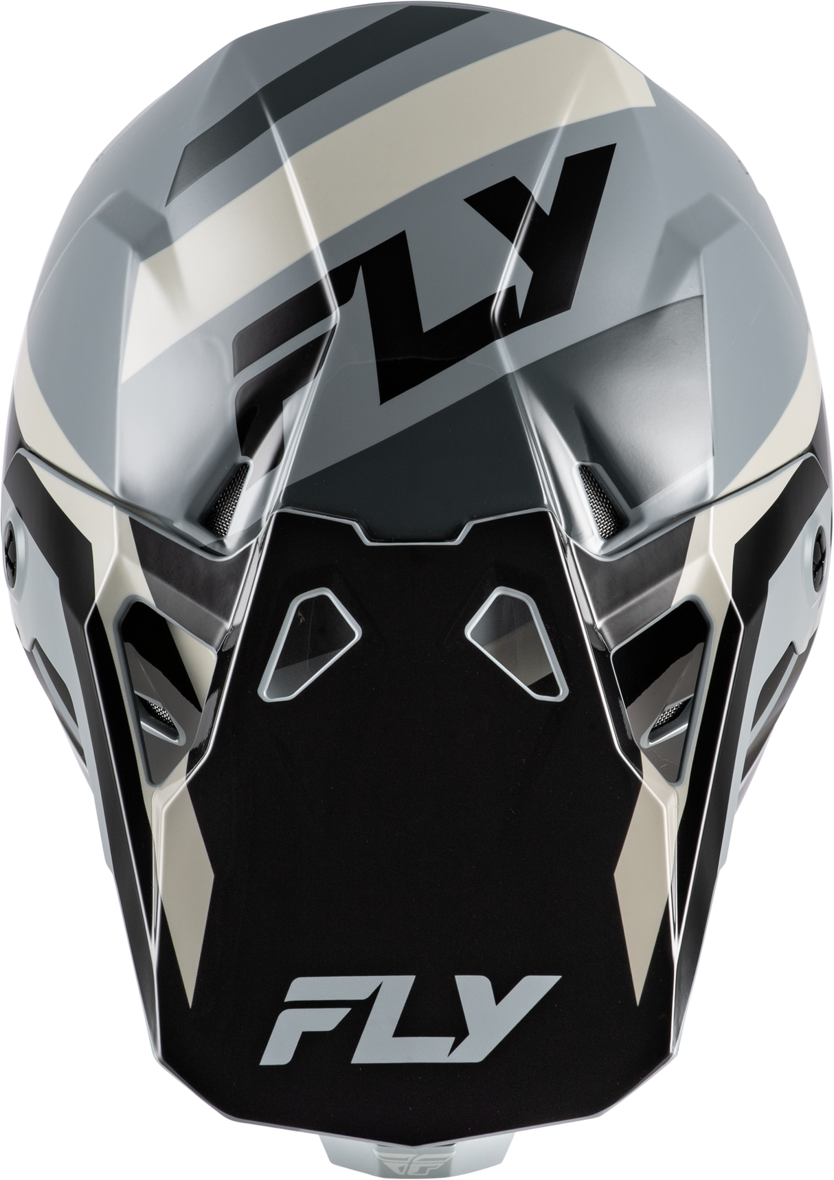 Fly Racing Formula CP Seal Helmet Black/Grey/Light Grey - Extra Small for Off-Road and Mountain Biking