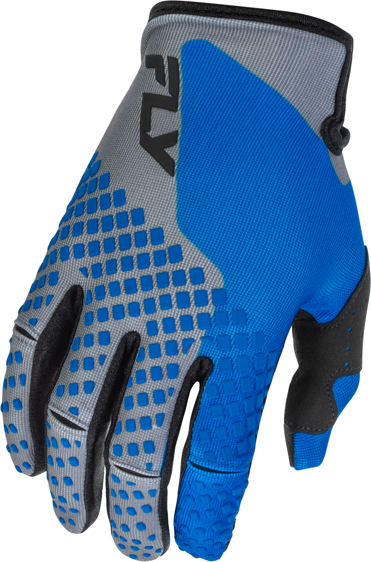 Fly Racing Kinetic Gloves Blue/Grey/Black XS - Lightweight Race Gloves for Moto, ATV, and Off-Road Vehicles