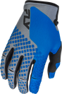 Fly Racing Youth Kinetic Gloves Blue/Gray/Black - Lightweight Race Gloves with Ventilation for Youth Motorcycle and ATV Riders