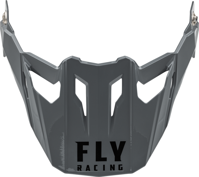 Fly Racing Trekker Solid Helmet Visor Grey - Universal Motorcycle & ATV Fit