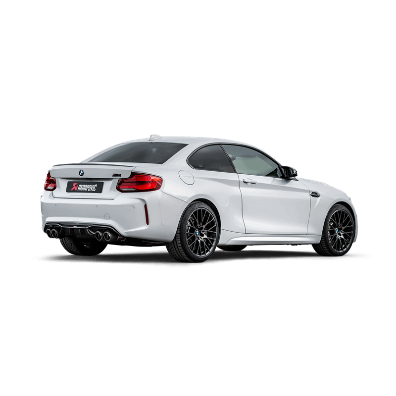 Akrapovic Slip-On Line Exhaust for 2018+ BMW M2 Competition & M2 CS with Titanium and Carbon Fiber Tips (Part #S-BM/T/3H)