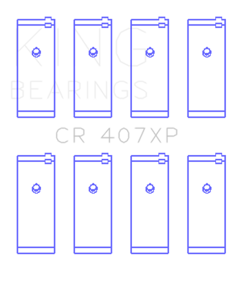 King Engine Bearings Nissan CA16DET/CA18DET/CA20ET (Size 0.5) Connecting Rod Bearings
