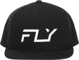 Fly Racing Fly Flow Hat Black - Adjustable Snapback Cap for Motorcycles and Off-Road Vehicles