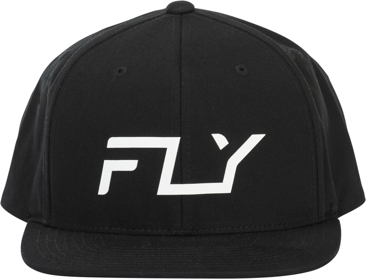 Fly Racing Fly Flow Hat Black - Adjustable Snapback Cap for Motorcycles and Off-Road Vehicles