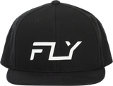 Fly Racing Fly Flow Hat Black - Adjustable Snapback Cap for Motorcycles and Off-Road Vehicles