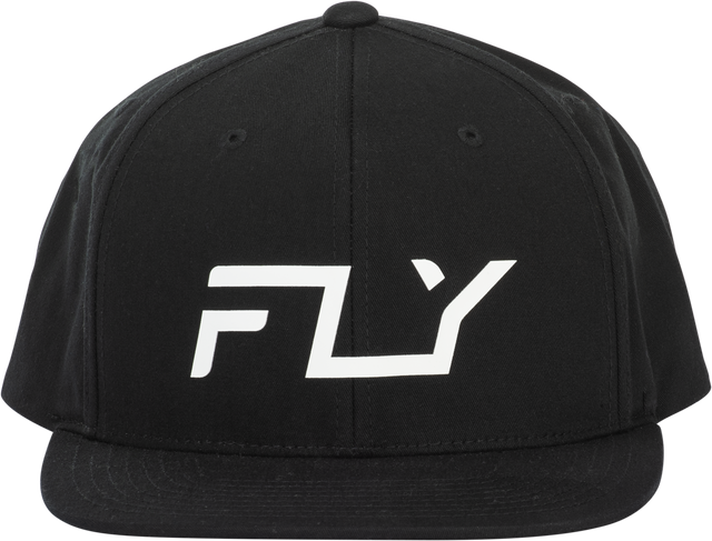 Fly Racing Fly Flow Hat Black - Adjustable Snapback Cap for Motorcycles and Off-Road Vehicles