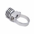 AXIA MODAH-C Helmet Air Hose Plug and Mount for Parker Pumper, PCI, and Rugged Radio - Silver
