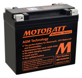 MOTOBATT MBTX20UHD Quadflex Sealed AGM Battery for Harley Davidson Touring, Gold Wing, and Honda Gold Wing Models