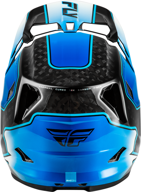 Fly Racing Werx R Flow Carbon Helmet - Black Carbon/Blue/White for Large SUVs and Off-Rroad Motorcycles