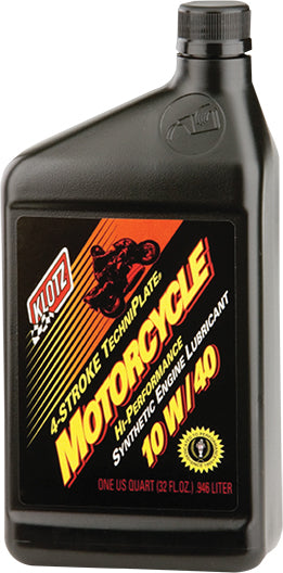 KLOTZ KL-840 Motorcycle Techniplate 10W-40 Synthetic Oil – Fits Honda, Yamaha, Kawasaki, Suzuki, Harley-Davidson, and more