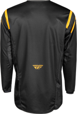 Fly Racing Kinetic Center Jersey Black/Gold for Motocross and Off-Road Vehicles