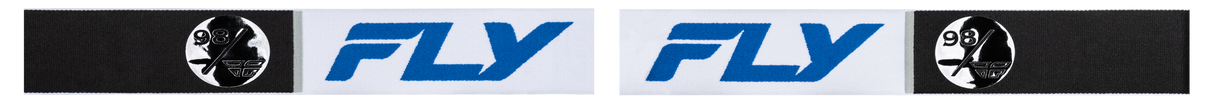 Fly Racing Zone Pro Goggle White/Blue with Dark Blue Mirror Smoke Lens – Motorcycle, ATV, Snowmobile Fitment