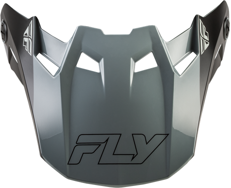 FLY Racing Formula CC Glide Visor Black/Grey Yellow - Compatible with Formula S, CC, and CP Helmets