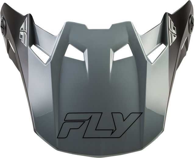 FLY Racing Formula CC Glide Visor Black/Grey Yellow - Compatible with Formula S, CC, and CP Helmets