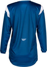 Fly Racing Youth Kinetic Stoke Jersey Navy/White YXL - Motorcycle and ATV Riding Apparel for Youth
