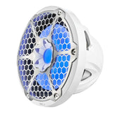 DS18 NXL-12SUB/WH 12-Inch Marine Subwoofer with RGB Lights, 350 Watts RMS, 4 Ohm Single Voice Coil, Fits Powersports Vehicles