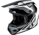 Fly Racing Kinetic Crest Helmet for Off-Road Motorcycles - Black/White/Grey, Large - DOT & ECE22.06 Approved