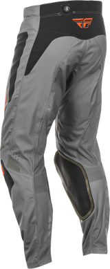 Fly Racing Kinetic Sym Offroad Pants Size US 30 – Grey/Orange/Black with Advanced Ventilation and Adjustable Fit