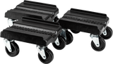 Open Trail Plow Dolly 3 Piece Set for ATV and UTV - Heavy Duty Casters and Lightweight Plastic Construction