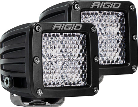 RIGID D Series Pro Diffused Standard Mount Light Pair for Compact Vehicles