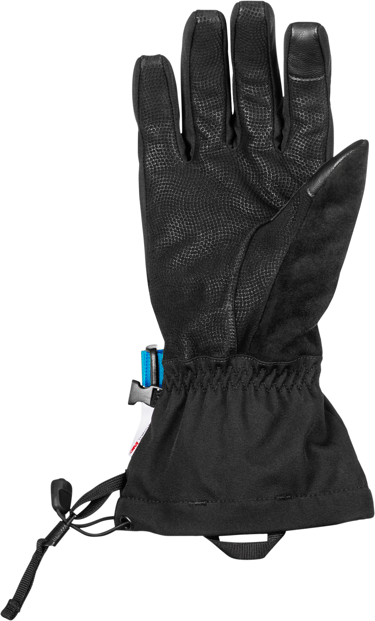 Fly Racing Title Gauntlet Gloves - Light Grey/Black/Blue, Large – Cold Weather Motocross Riding Gloves for Off-Road Vehicles