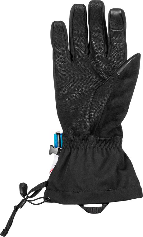 Fly Racing Title Gauntlet Gloves for Cold Weather Riding - Light Grey/Black/Blue, Sizes 3X