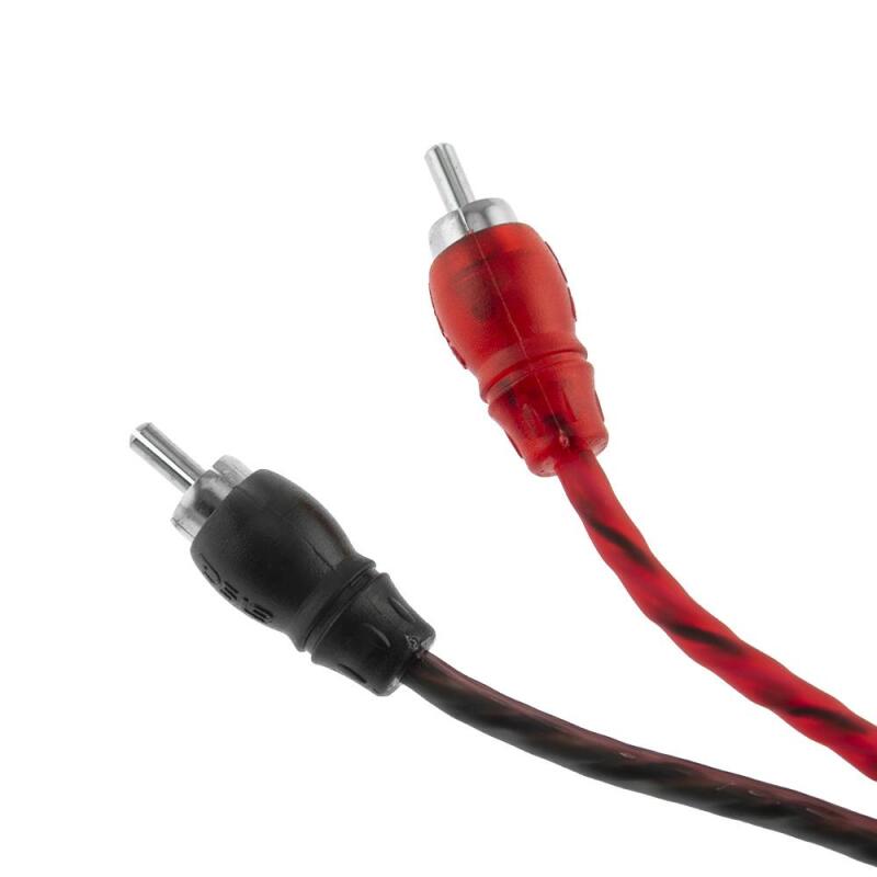 DS18 Level 1 RCA Audio Cable - 12 Feet for Car Audio Systems