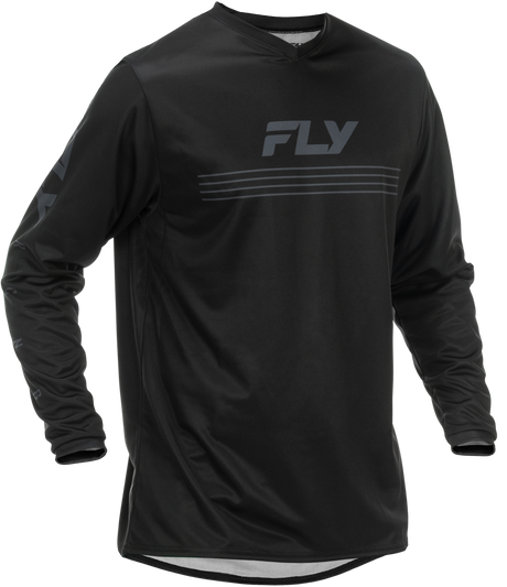 Fly Racing Universal Jersey Black/White 5X for Motocross and Off-Road Vehicles