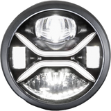 KOSO 7-Inch Zenith LED Headlight with H4 Plug for Harley Davidson FLHR Road King & Dyna Switchback