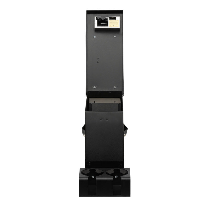 Tuffy Products Series II Center Console 6.5 Inch Black - Secure Steel Storage Solution