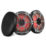 DS18 NXL-M Series 8-Inch Marine and Powersports Speaker with RGB LED Lights - Black