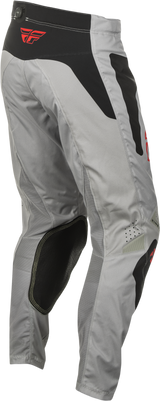 Fly Racing Kinetic Sym Offroad Pants for ATV and Dirt Bike - Size US 32, Light Grey/Red/Black