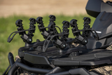 KOLPIN Rhino Grip XLR Double LINQ - Heavy-Duty ATV and UTV Gear Mount with Adjustable Clamps
