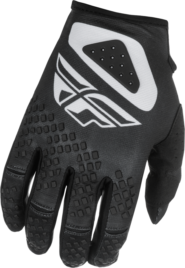 Fly Racing Youth Kinetic Sym Offroad MX Gloves Black/White - Youth Small